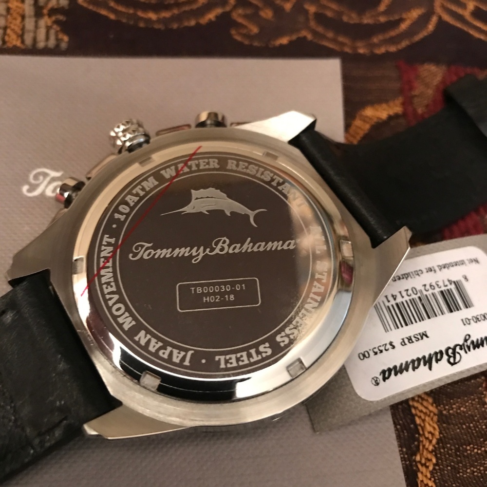 NEW Tommy Bahama Men’s Stainless Steel Watch - Picture 7 of 8